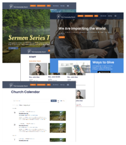 Church website template